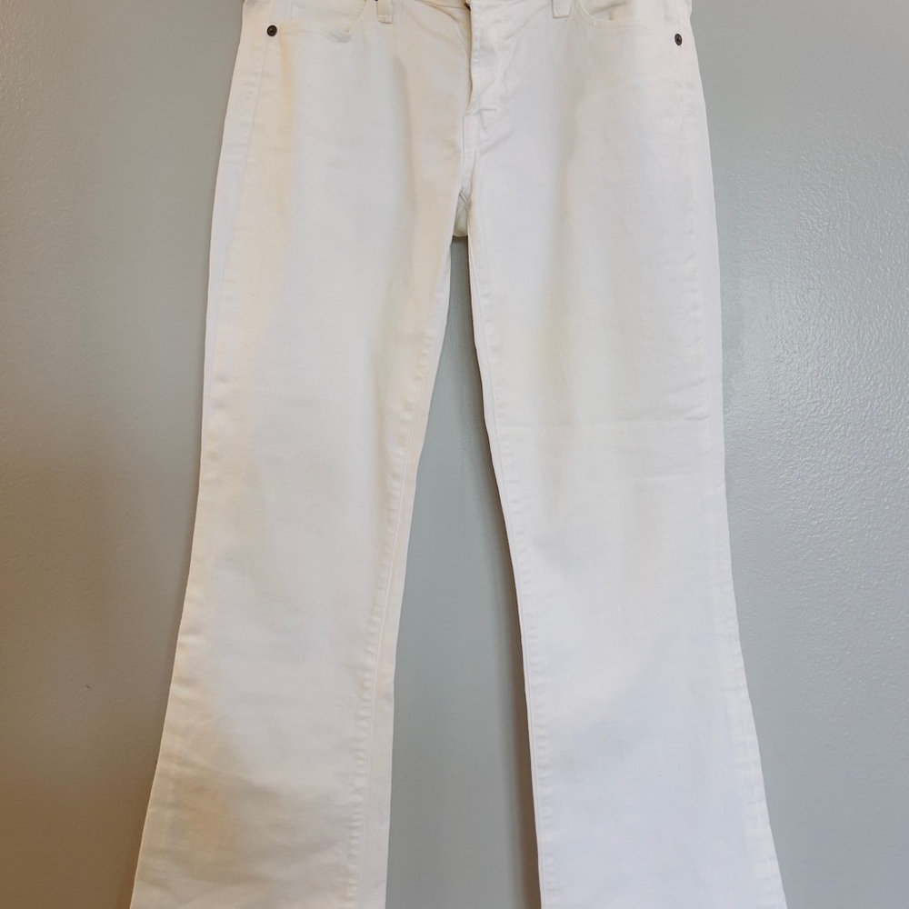 Citizens Of Humanity White Wide Leg Jeans